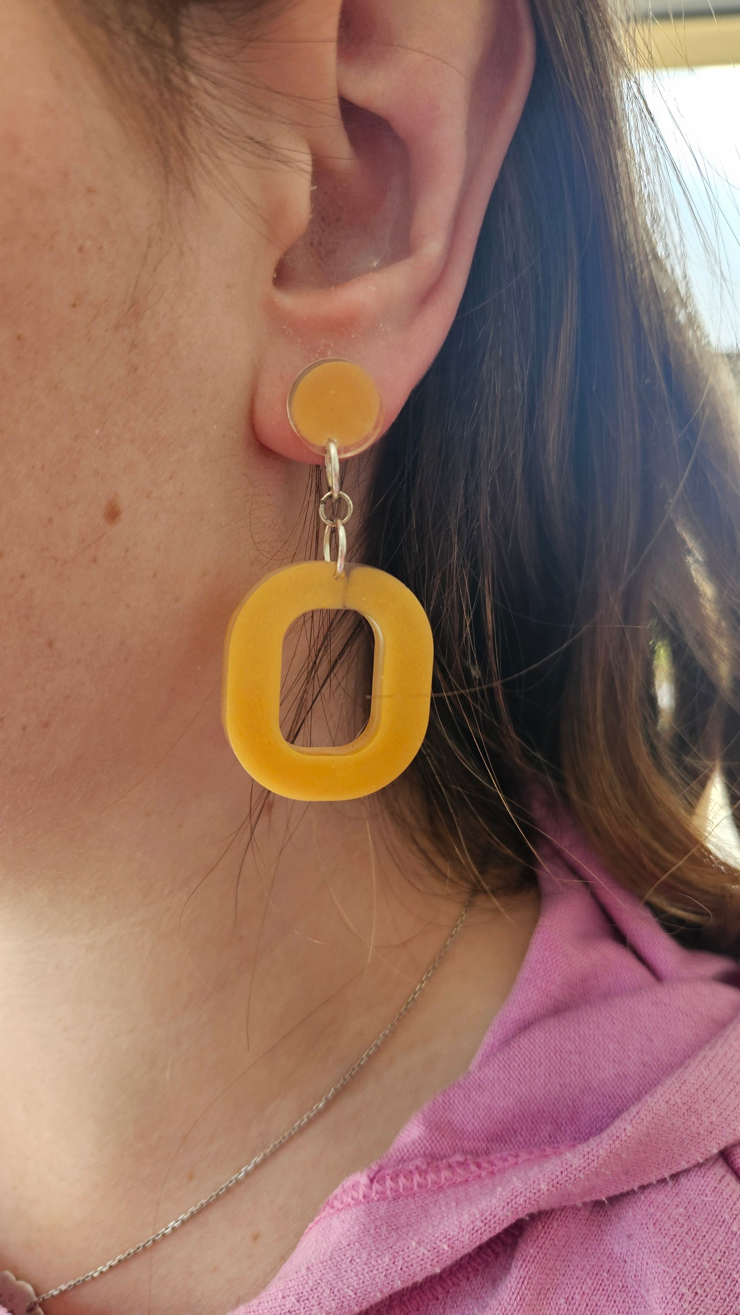 Boucle d'oreille oval