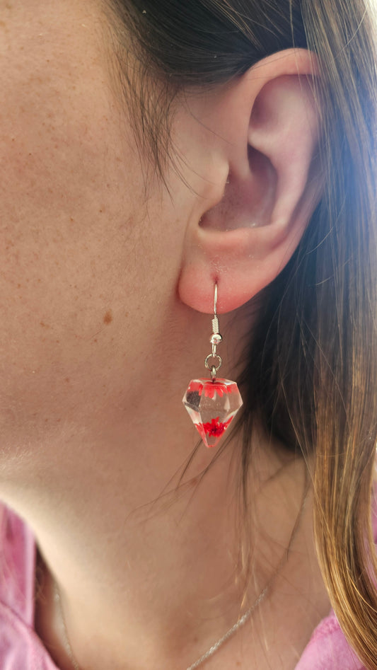 Boucle d'oreille diamant