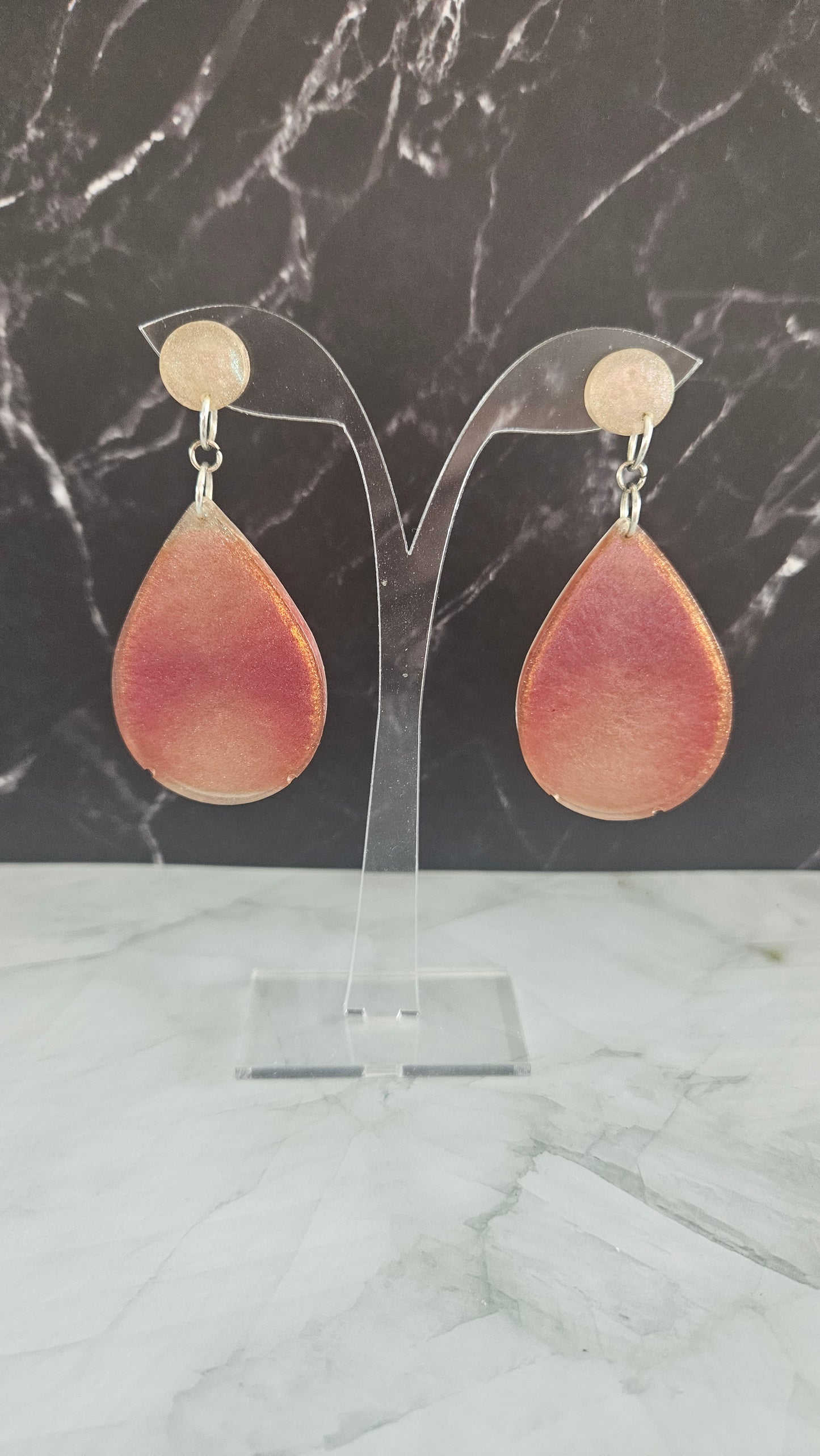 Boucle d'oreille goute d'eau